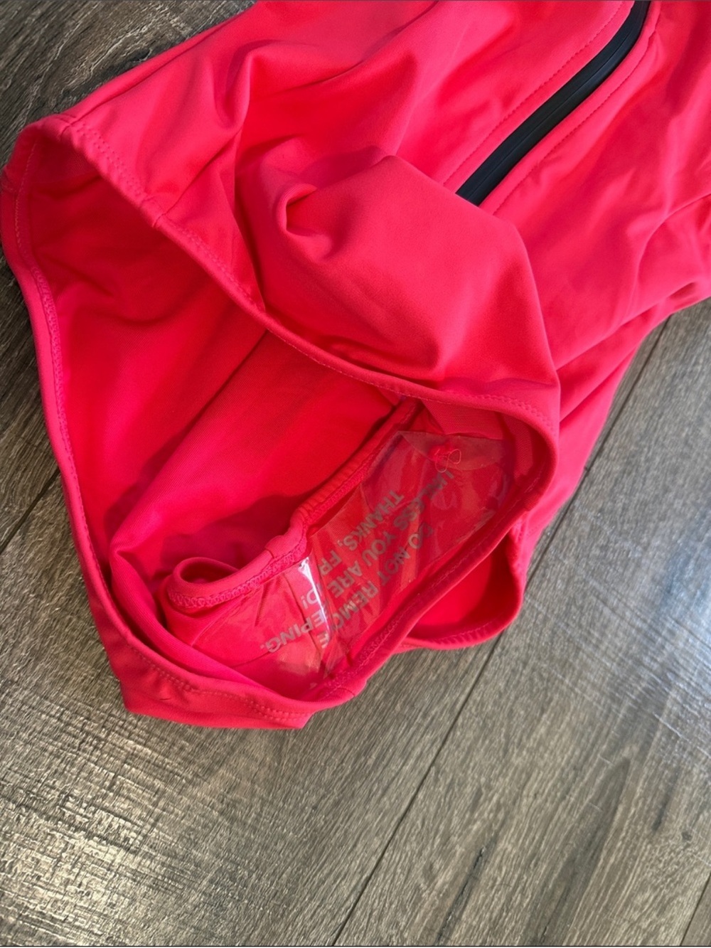 Ta3 Hot Coral Zip-Front Surfy One-Piece Swimsuit - Picture 6 of 6